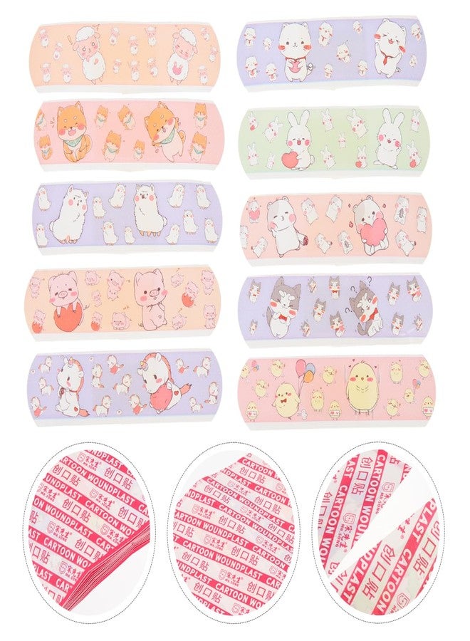 SUPVOX 1 Box of Adhesive Bandages for Kids - Cartoon Animal Designs, Breathable Knuckle Stickers for Scrapes - 120 Count - Image 4